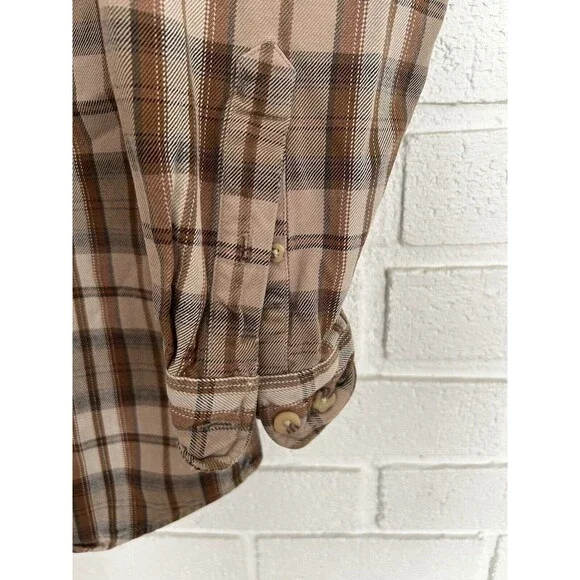 Carhartt Button Up Work Shirt Mens Medium Thick Heavy Cotton - Picture 5 of 9